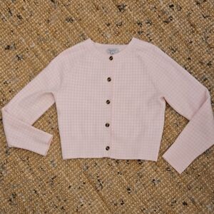 Orange Kiss] Pink Button-Up Cardigan